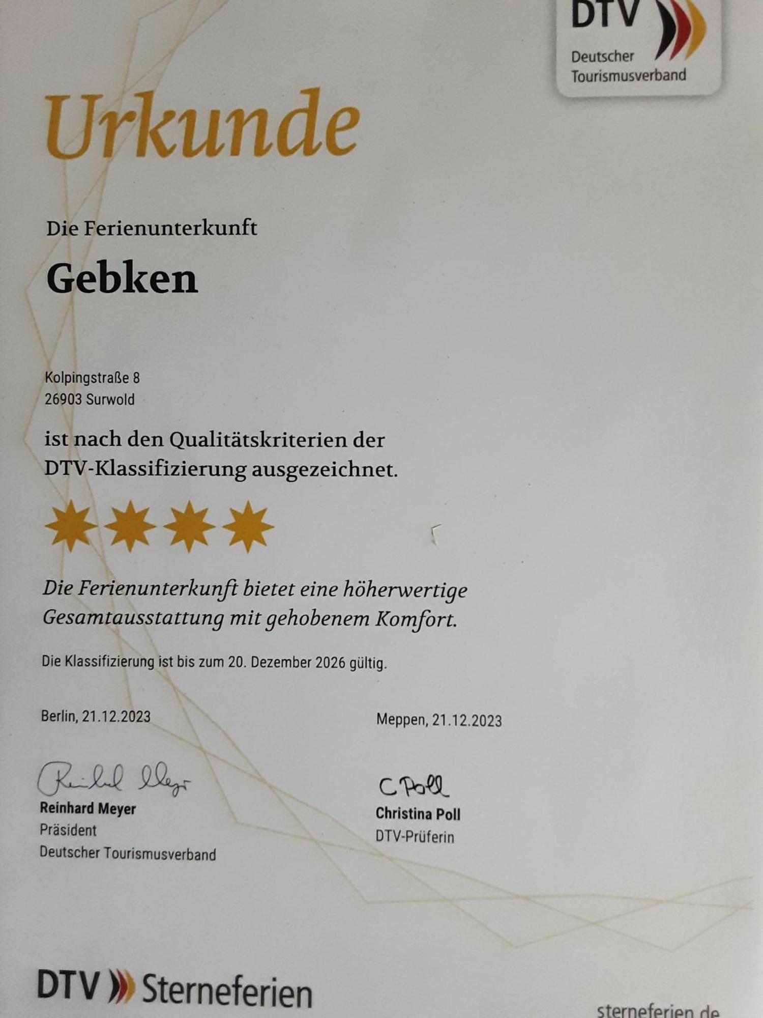 Ferienwohnung Gebken Borgerwald Bagian luar foto